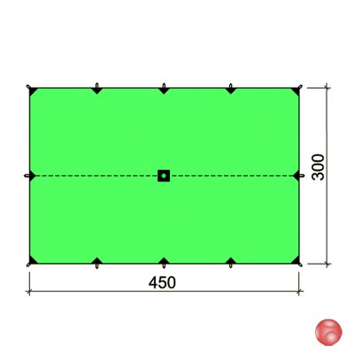 Туристический тент БАСК CANOPY SILICONE  3*4,5 размер