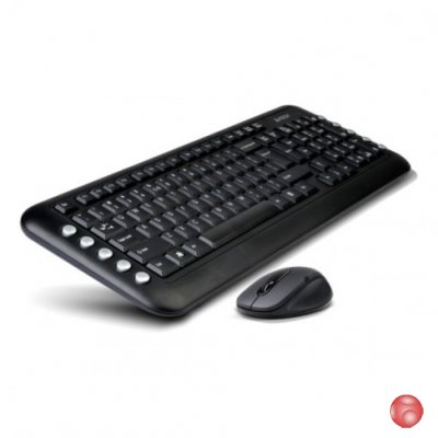 Клавиатура + мышь A4TECH W 7200N черный
