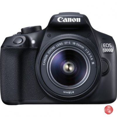 Зеркальный фотоаппарат Canon EOS 1300D KIT(с объективом) черный