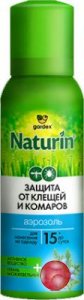 Аэрозоль Gardex Naturin от комаров и клещей на одежду 100мл (N002)