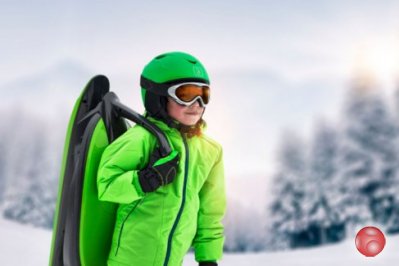 Снегокат Gismo Riders Снежный балансир на лыже Skidrifter черно-зеленый
