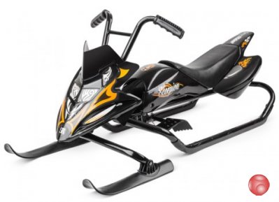 Снегокат Small Rider Scorpion черный с оранжевым