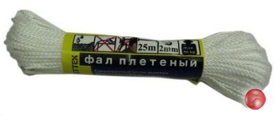 Фал 2,0мм (25 м) белый (фпп2-25б)