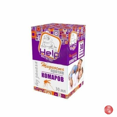 Жидкость HELP для детей от комаров без запаха 30 ночей 80524
