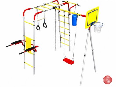 Детский спортивный комплекс (ДСК) «Карусель 3.3.19.09» Fitness дачный