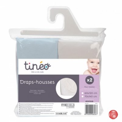 Наматрасники Tineo 690829 белый+голубой