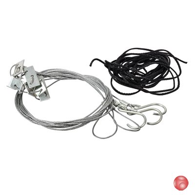 Тросик костровой BOYSCOUT 3 крючка,  2,4 м, шнур 2х2 м (61116)