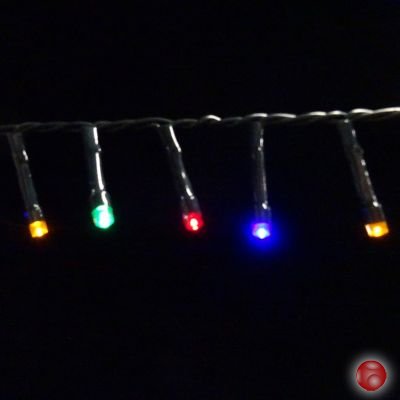 Светодиодная гирлянда на батарейках с таймером (мультиколор) Luca lights 83089 1440 см