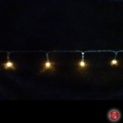 Светодиодная гирлянда на батарейках с таймером (теплый свет) Luca lights 83084 720 см
