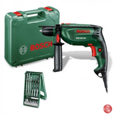 Дрель Bosch PSB 650 RE + X-line set 0.603.128.005