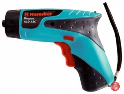 Отвертка аккумуляторная Hammer ACD 3,6 C PREMIUM