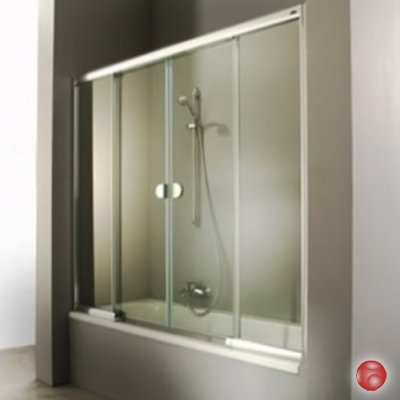 Шторка для ванны Huppe 2002 400019.055.322 белый/стекло