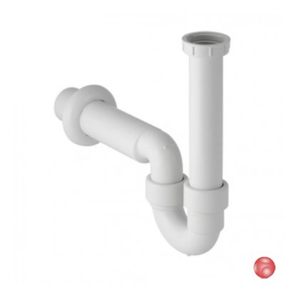 Сифон для мойки для кухни трубчатый Geberit Uniflex 152.741.11.1 белый