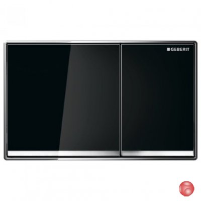 Клавиша смыва Geberit OMEGA70 115.083.SJ.1 стекло черное