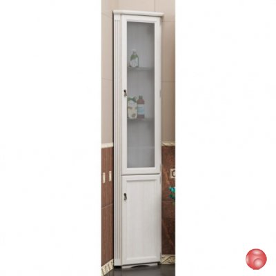 Пенал напольный правый угловой Opadiris КЛИО 37 DX белая