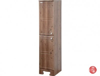 Пенал напольный Aqualife Design ПИЛЛАУ 33 3-155-025-L левый темный янтарь