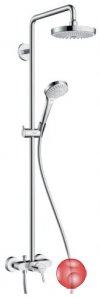 Душевой комплект Hansgrohe Croma Select S 180 Showerpipe 27255400 хром