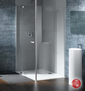 Боковая стенка для душевого уголка Huppe LAURA ASHLEY LA1302.092.355 хром/Isadore
