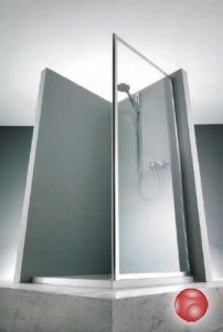 Боковая стенка для душевого уголка Huppe 1002 983252.087.321 матовое серебро/стекло