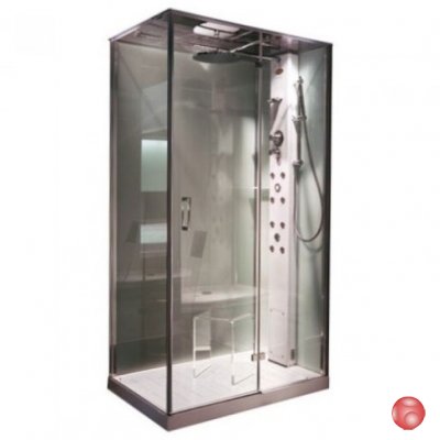 Душевая кабина Jacuzzi PLAY 120 TB 9547-216A 120x80x222h DX белый/хром