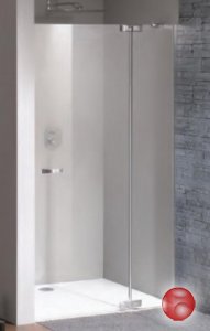 Душевая дверь с неподвижным сегментом Huppe BERLIN BT0039.C91.322 хром/стекло