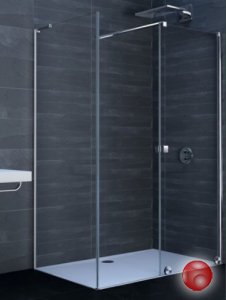 Душевая дверь с неподвижным сегментом Huppe XTENSA WALK-IN XT0202.069.321 серебро/стекло