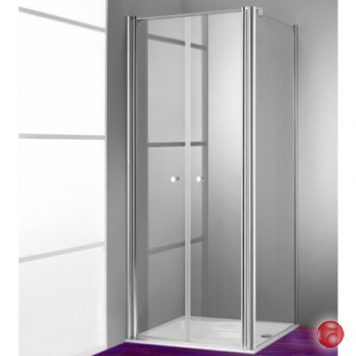 Душевая дверь двойная Huppe DESIGN 510641.092.321 глянцевый хром/стекло