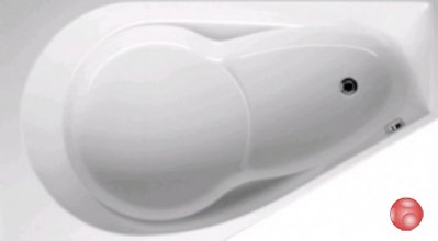 Ванна акриловая Riho YUKON левая 160x90 BA3500500000000 белый