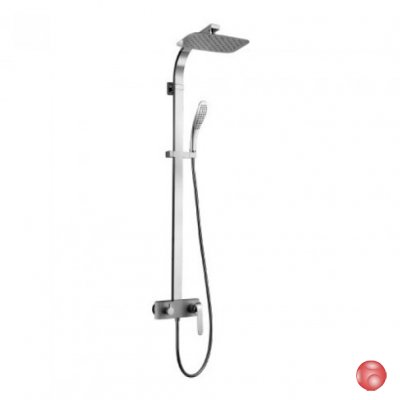 Душевая стойка Lemark MELANGE LM4960CW белый хром