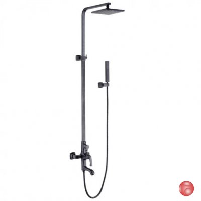 Душевая стойка Lemark NUBIRA LM6262ORB чёрная бронза