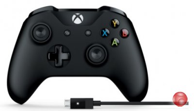Геймпад Microsoft Xbox Controller Black + Cable 4N6-00002