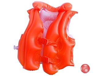 ЖИЛЕТ ДЛЯ ПЛАВАНИЯ ДЭЛЮКС, 3-6 ЛЕТ.С ВОРОТНИКОМ