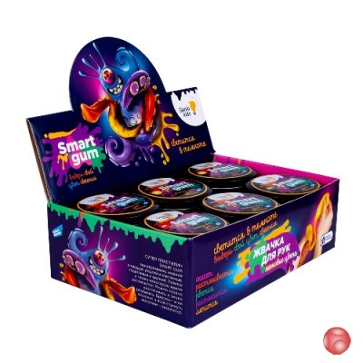HG06 Пластилин для детской лепки «SMART GUM», цветное свечение