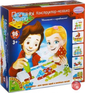 Конструктор-мозаика 96 дет., Воndibon, ВОХ 25,5х7,8х25,5 см.