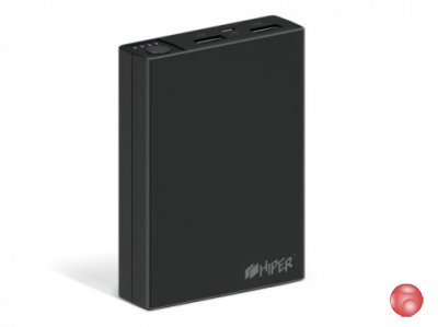 Мобильный аккумулятор Hiper RP10000 черный
