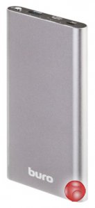 Мобильный аккумулятор BURO RB-10000-QC3.0-I&O темно-серый