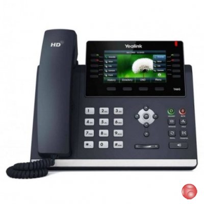 Телефон Yealink SIP-T46S черный