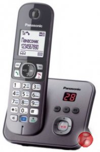 Радиотелефон Panasonic KX-TG6821RUM серебристый металлик