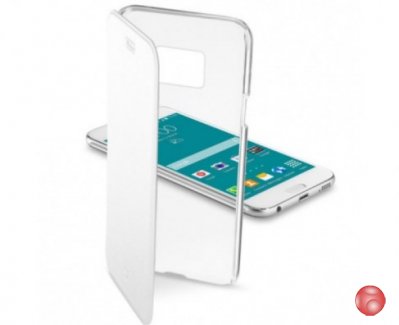 Чехол CELLULAR LINE CLEARBOOKGALS6W White/Transparent