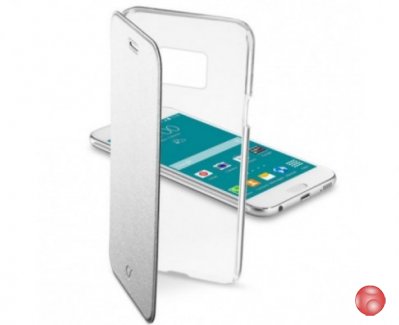 Чехол CELLULAR LINE CLEARBOOKGALS6S Silver/Transparent