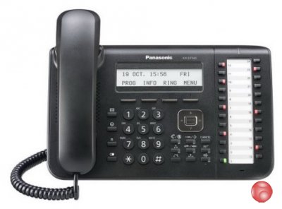 Цифровой системный телефон Panasonic KX-DT543RUB черный