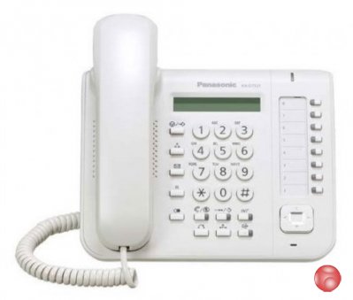Системный цифровой телефон Panasonic KX-DT521RU белый