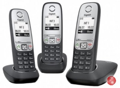 Радиотелефон GIGASET A415 TRIO RUS Black