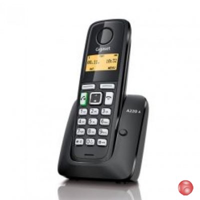 Телефон GIGASET A220A Black (DECT, автоответчик)