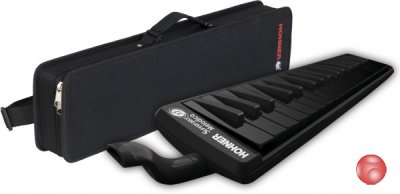 HOHNER Superforce 37 - духовая мелодика 37 клавиш, медные язычки, пластиковый корпус, цвет черный с ...