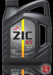 Масло моторное ZIC X7 FE 0w30 SN 4л 162616